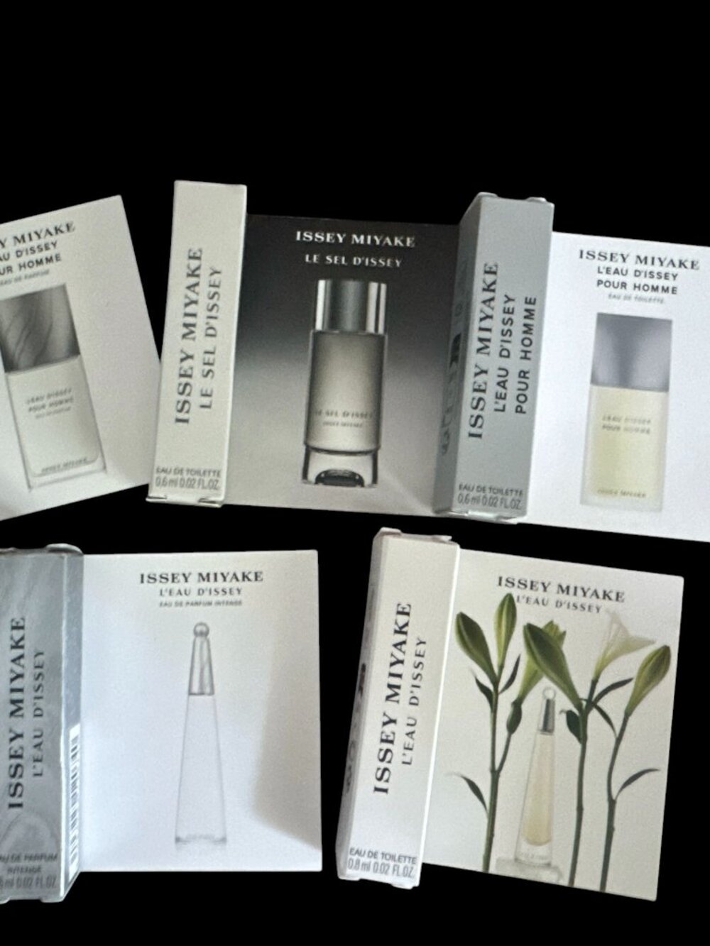 5 Issey Miyake Sample Perfume NWT